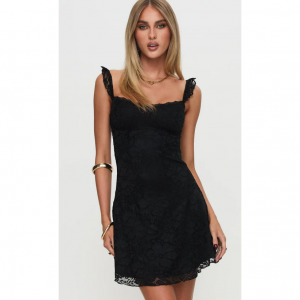 Beacall 黑色吊带连衣裙