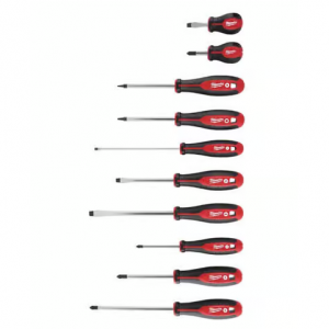 Milwaukee 3 至 8 英寸 L 型十字/一字螺丝刀套装 10 件