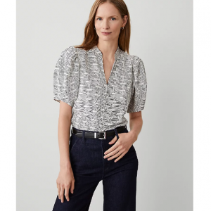 Ann Taylor Geo 灯笼袖套头衫