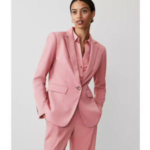 Ann Taylor The Long One Button 垂坠西装外套