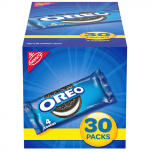 OREO Chocolate Sandwich Cookies, 30 - 1.59 oz Snack Packs @ Amazon