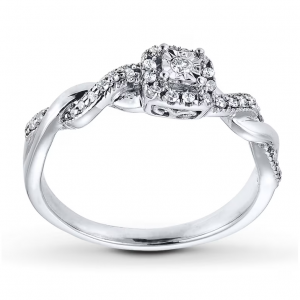 50% Off Diamond Ring 1/6 ct tw Round-cut Sterling Silver @ Kay Jewelers Outlet