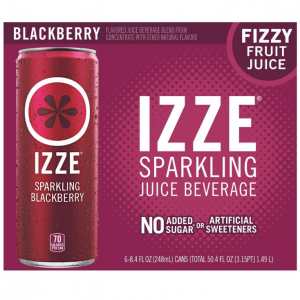 黑五價：IZZE 黑莓氣泡水 8.4oz 6罐 @ Target