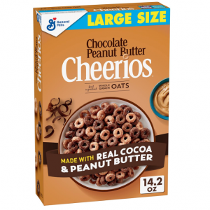 Chocolate Peanut Butter Cheerios Breakfast Cereal, Large Size, 14.2 oz @ Amazon