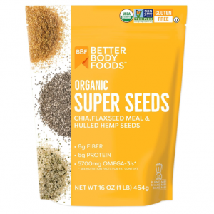 BetterBody Foods Superfood Organic Super Seeds, 1lb, 16 oz @ Amazon