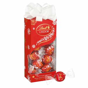 Lindt LINDOR Milk Chocolate Candy Truffles Traditions Gift Box, 6.8 oz @ Amazon