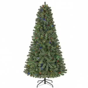 Home Accents Holiday 6.5 ft. Pre-Lit LED Festive Pine Artificial Christmas Tree @ HomeDepot