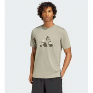 Train Essentials Camo Graphic Logo Tee