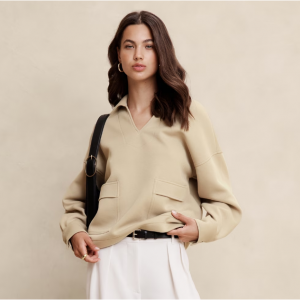 Banana Republic Scuba Patch Pocket Sweatshirt