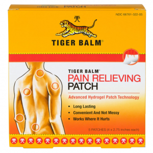 Tiger Balm Pain Relieving Patch, 5 Count @ Amazon