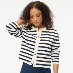 J.Crew 女士条纹开衫