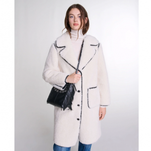 Maje Mid-length 抓絨大衣