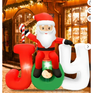 $44 off GVDV 7ft Long Christmas Inflatables, Santa Claus Xmas Blow-up with LED Lights @Walmart