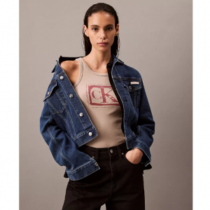 Calvin Klein Cotton Contour Rib Logo 女士背心