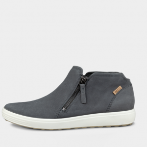 ECCO Soft 7 Nubuck 女士拉链短靴