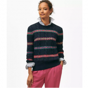 Brooks Brothers Fair Isle 女士针织衫