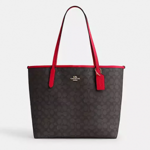Coach City Tote Bag In Signature Canvas