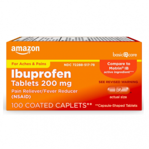 Amazon Basic Care Ibuprofen Tablets, 200 mg, 100 Count @ Amazon