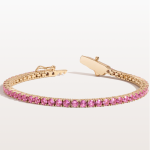 AUrate New York Pink Sapphire Tennis 手镯