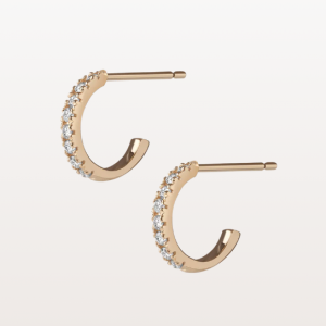 AUrate New York Diamond Huggie 耳环