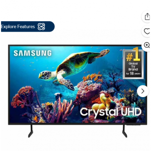 $50 off SAMSUNG 65” Class DU6900 Crystal UHD 4K Smart TV UN65DU6900FXZA @Walmart