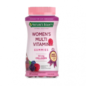 Women's Multivitamin by Nature's Bounty Optimal Solutions,  Raspberry Flavor, 80 Gummies @ Amazon