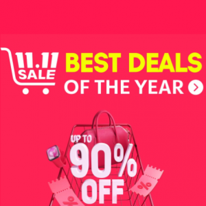 11.11 Sale - Up To 90% Off + Up To Extra $80 Off @ Aliexpress 