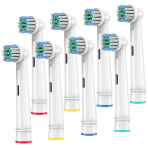 YEOSLL Replacement Toothbrush Heads Compatible with Oral-B Braun, 8 Pack @ Amazon