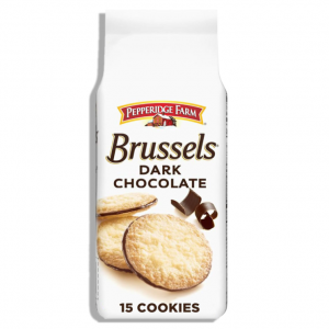 Pepperidge Farm Brussels Dark Chocolate, 15 Lace Cookies, 5.25 oz. Bag @ Amazon