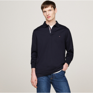 30% Off Jacquard Long Sleeve Polo Shirt @ Tommy Hilfiger 