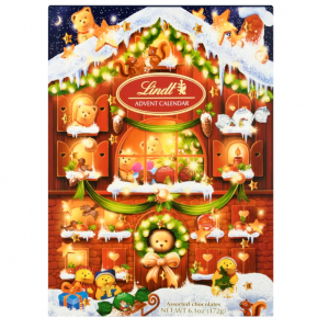 Lindt Holiday Chocolate Teddy Bear Advent Calendar (6.1 oz)