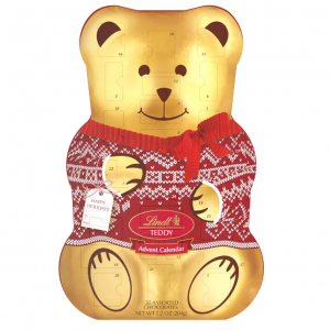 Lindt Holiday Chocolate Sweater Teddy Bear Advent Calendar (7.2 oz)