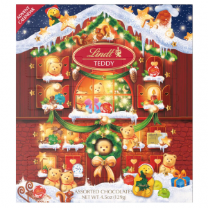 Lindt Holiday Chocolate Teddy Bear Advent Calendar (4.5 oz)