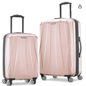 Samsonite Centric 2 Hardside Expandable Luggage with Spinner Wheels, Silver, 2-Piece Set (20/24)