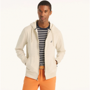 60% Off Full-Zip Fleece Hoodie @ Nautica