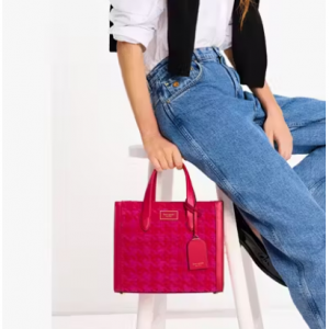 30% Off Manhattan Houndstooth Chenille Small Tote @ Kate Spade