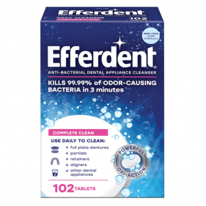 Efferdent Denture Cleanser Tablets, Complete Clean, 102 Tablets @ Amazon