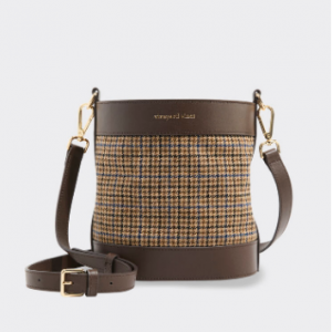 30% Off Tweed Leather Trim Crossbody Bucket Bag @ Vineyard Vines