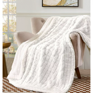 Royal Luxe Reversible Micromink to Faux-Sherpa Tie-Dye Throw, 50" x 60", Exclusively at Macy’s