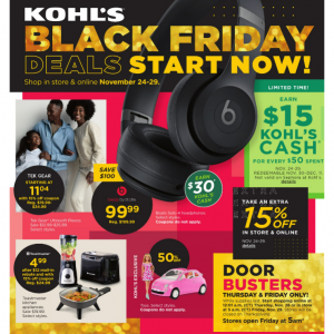 Kohl's Black Friday Deals Start 11/24, Dyson V8 Cordless Vacuum + $90 Kohl's Cash $329.99