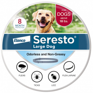 Seresto Vet-Recommended Flea & Tick Prevention Collar for Large Dogs Over 18 lbs., Count of 1