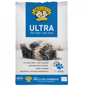 Dr. Elsey's Ultra Clumping Clay Multi-Cat Litter, 40 lbs.