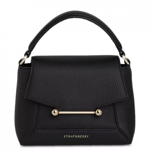 Strathberry Mosaic Nano Leather Top Handle Bag