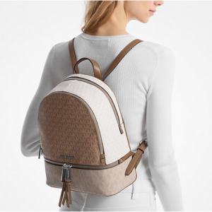 40% Off Rucksack Rhea Medium aus Logostoff in Blockfarben @ Michael Kors DE