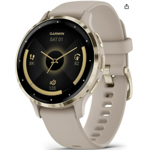 Garmin Venu 3S 运动健康腕表 @ Amazon, 炫彩1.2” AMOLED 触控屏+轻量化41mm 表径