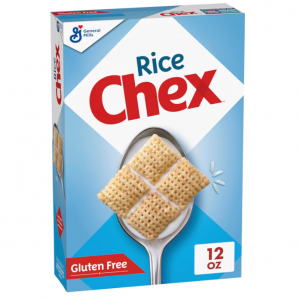 Rice Chex Gluten Free Breakfast Cereal, Homemade Chex Mix Ingredient, 12 oz @ Amazon