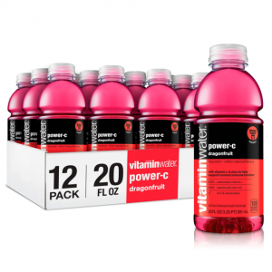 Vitaminwater 维他命电解质水 火龙果味 20oz 12瓶 @ Amazon