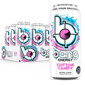 Bang Energy Cotton Candy, Sugar-Free Energy Drink, 16-Ounce (Pack of 12) @ Amazon