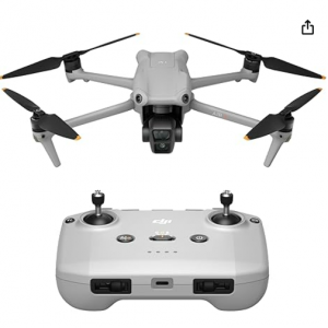 DJI Air 3 (DJI RC-N2), Drone with Medium Tele & Wide-Angle Dual Primary Cameras @ Amazon