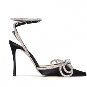 MACH & MACH crystal bow 110mm 高跟鞋